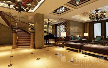 別墅裝修設(shè)計(jì)注意事項(xiàng)：色彩搭配層次分明