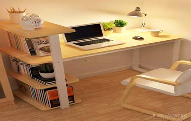 逆天書桌設(shè)計(jì),只要幾塊層板就可以美美的!