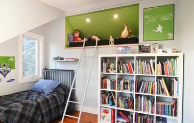 閣樓、滑梯、攀巖墻，據說這是小孩最愛的兒童房設計！