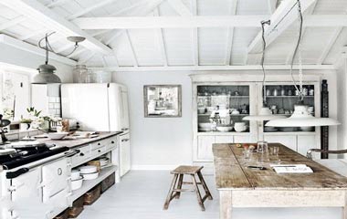 廚房和餐廳一體化裝修設計效果圖案例