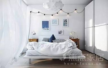 小戶型臥室裝修案例：簡約浪漫北歐風