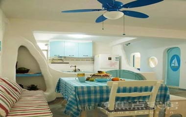 五顏六色的繽紛世界 86㎡地中海家