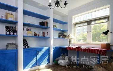 濃郁海風(fēng) 地中海式書(shū)房讓你真正暢游