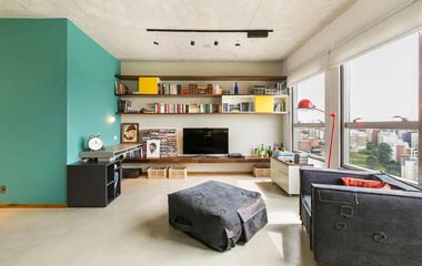 59.4平方米全開式一居室公寓