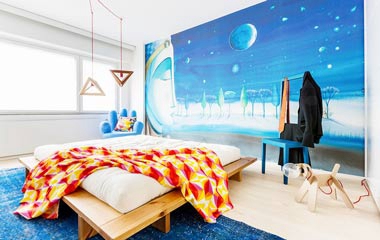 色彩繽紛彩繪故事風一居室