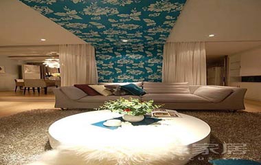 5W打造120平酒店式公寓 藍(lán)+白經(jīng)典之作