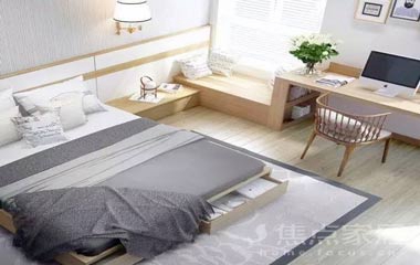 臥室書(shū)房一體化設(shè)計(jì)，一房?jī)捎茫】臻g！