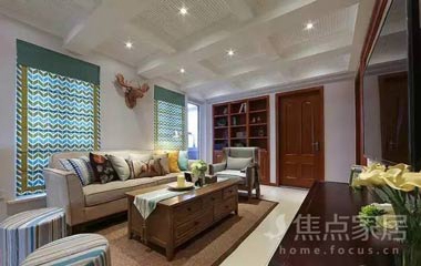 132㎡復(fù)式樓裝修設(shè)計，書房絕對是全屋亮點！