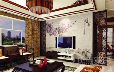 中式電視背景墻的設計