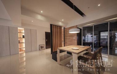 自然質感北歐LOFT三居 107平米裝修設計案例