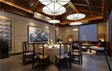 上海別墅裝修中式風格設計案例