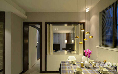 隔斷設計層次多 帶來空間整體感