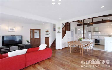 簡約現代裝飾明朗寬敞實用復式(組圖)