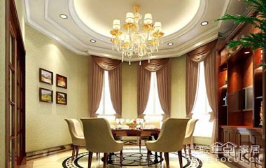 餐廳窗簾效果圖 為您打造更溫馨陽光進餐環境