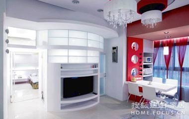 迷你時尚客廳 17平小戶型彩妝后的驚艷