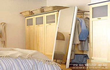 添加收納空間的衣帽間設計