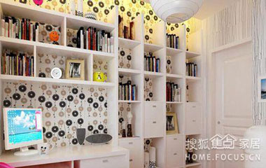 書房裝修成這樣 讓你盡顯文藝范兒