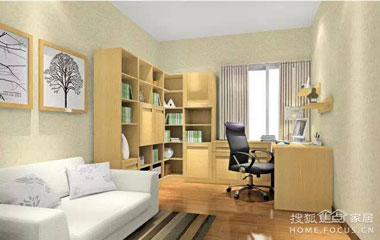 小戶型客廳輕松擠出個書房，這設計我服！