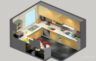 適合整體廚房的高度