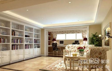 一個精美的客廳書柜 承載的是主人精神的寄托