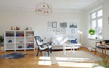 讓人心情愉悅的瑞典 99平方米馬卡龍風(fēng)公寓