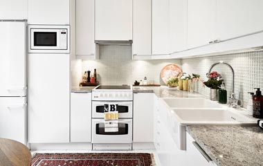 66平米北歐鄉村風兩居室 百變壁紙打造時尚家