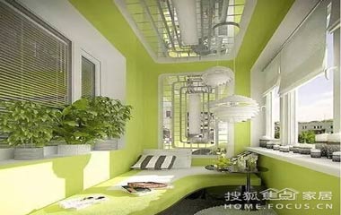 巧變封閉陽臺為休息室。