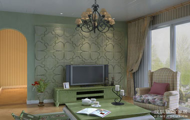 電視背景墻設(shè)計(jì)原則	簡(jiǎn)單實(shí)用為主