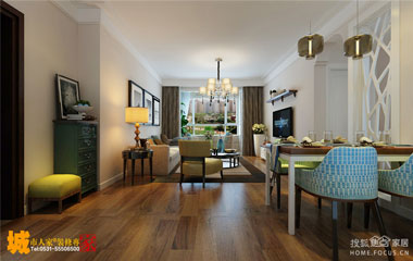 【濟南城市人家】保利華庭現代簡約裝修效果圖