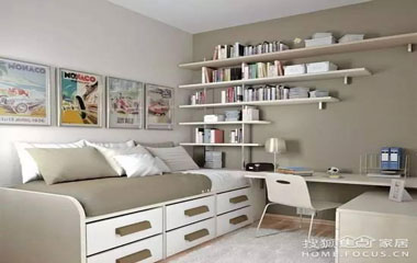 房子小也要有書房，擠一擠總是有地方的！