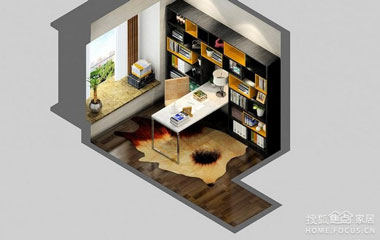 善于開發空間的書房飄窗設計