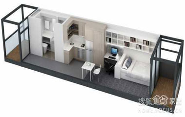 一居室居然可以設計得這么帥氣，不服不行啊