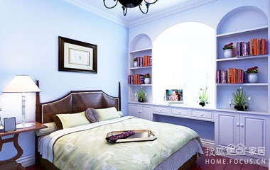 飄窗書桌裝修,給臥室增添一份書香氣息