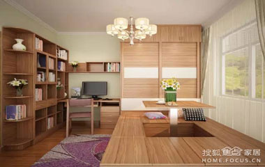 小空間里面的大世界，榻榻米書房很實用