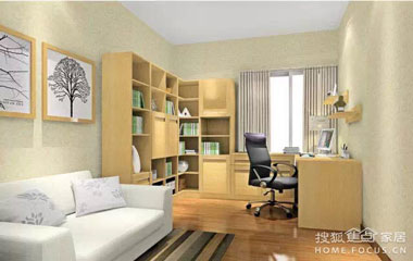 小戶型客廳優雅擠出小書房！