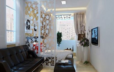 一般人我不告訴他小戶型客廳和臥室隔斷設計的