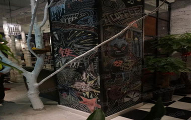 發現設計:磁鐵咖啡 特色的陜派咖啡店名片