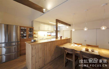 木質(zhì)復(fù)古裝修日式105平小復(fù)式家裝（組圖）