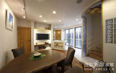 原木式清新裝飾80平淡雅日式小家(組圖)