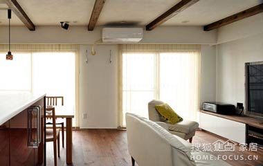 精致實(shí)用小戶型77㎡清新淡雅簡(jiǎn)約家（組圖）