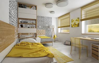 捷克現代和風三居室 營造最經濟實惠的主墻