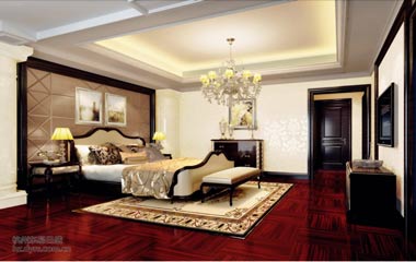 郭松：活色生香西溪玫瑰美式新古典效果圖