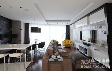 現代化裝飾莫斯科公寓品質之家（組圖）