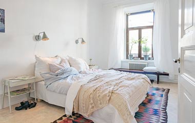 83平方米簡歐風格一居室 燈光美氣氛佳