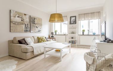 43平方米現代簡約兩居室公寓 小戶型大變身