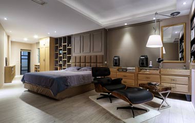 99平方米平面設計師的家 開放式大家居空間