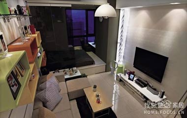 清新綠　60平都市混搭單身公寓（組圖）