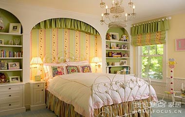 可愛甜美床頭背景墻設(shè)計(jì) 體驗(yàn)童話公主的生活