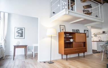 意大利簡約躍層公寓 舒適的純色治愈系美家