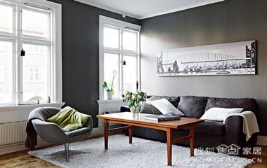 優秀二手房裝修設計 78平簡歐風格兩房裝修